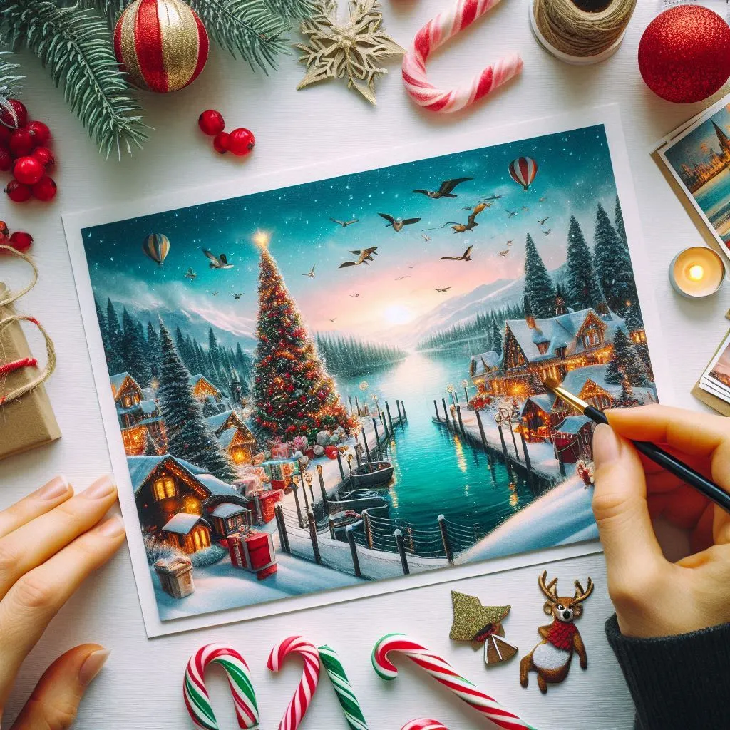 Creating Holiday Cards Snapfish with Dream Destination Backgrounds